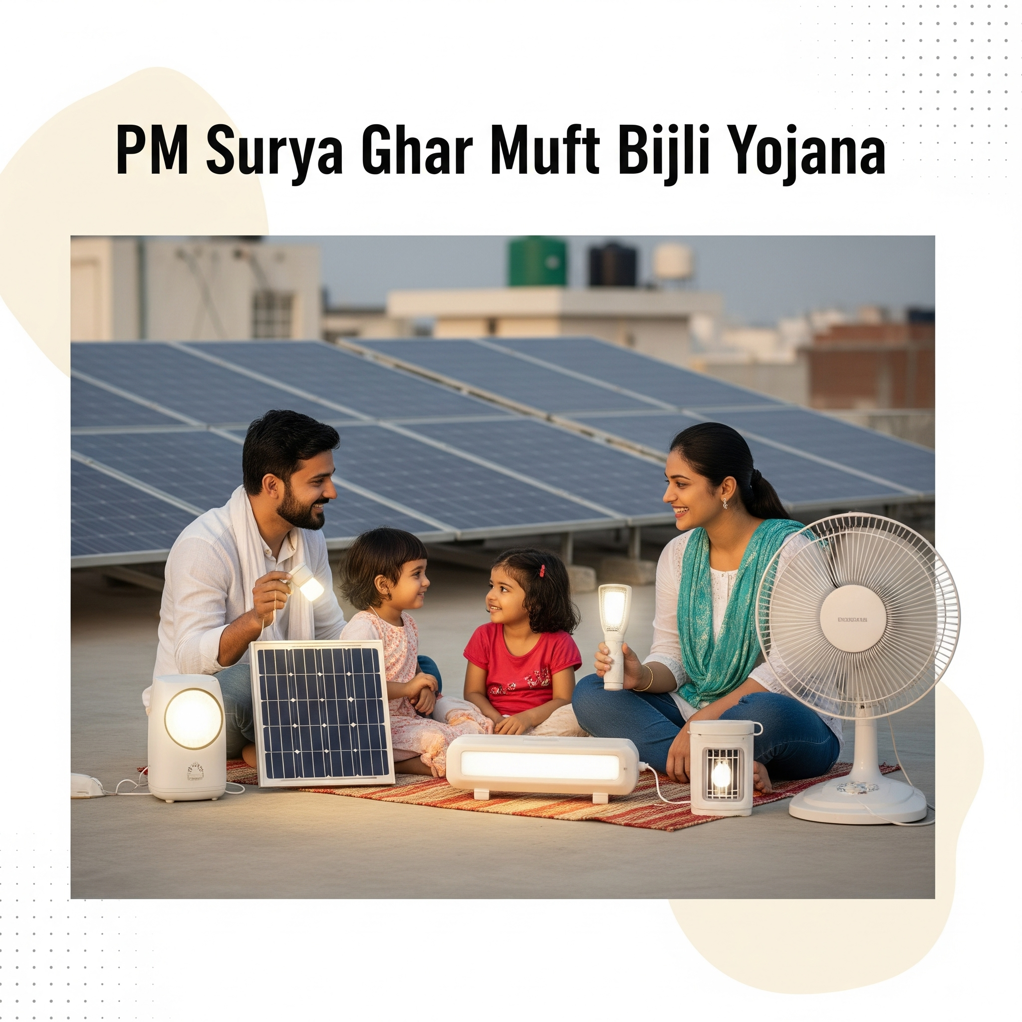 PM Surya Ghar Muft Bijli Yojana |पीएम सूर्य घर मुफ्त बिजली योजना 2025 – अब हर घर को सोलर पावर!